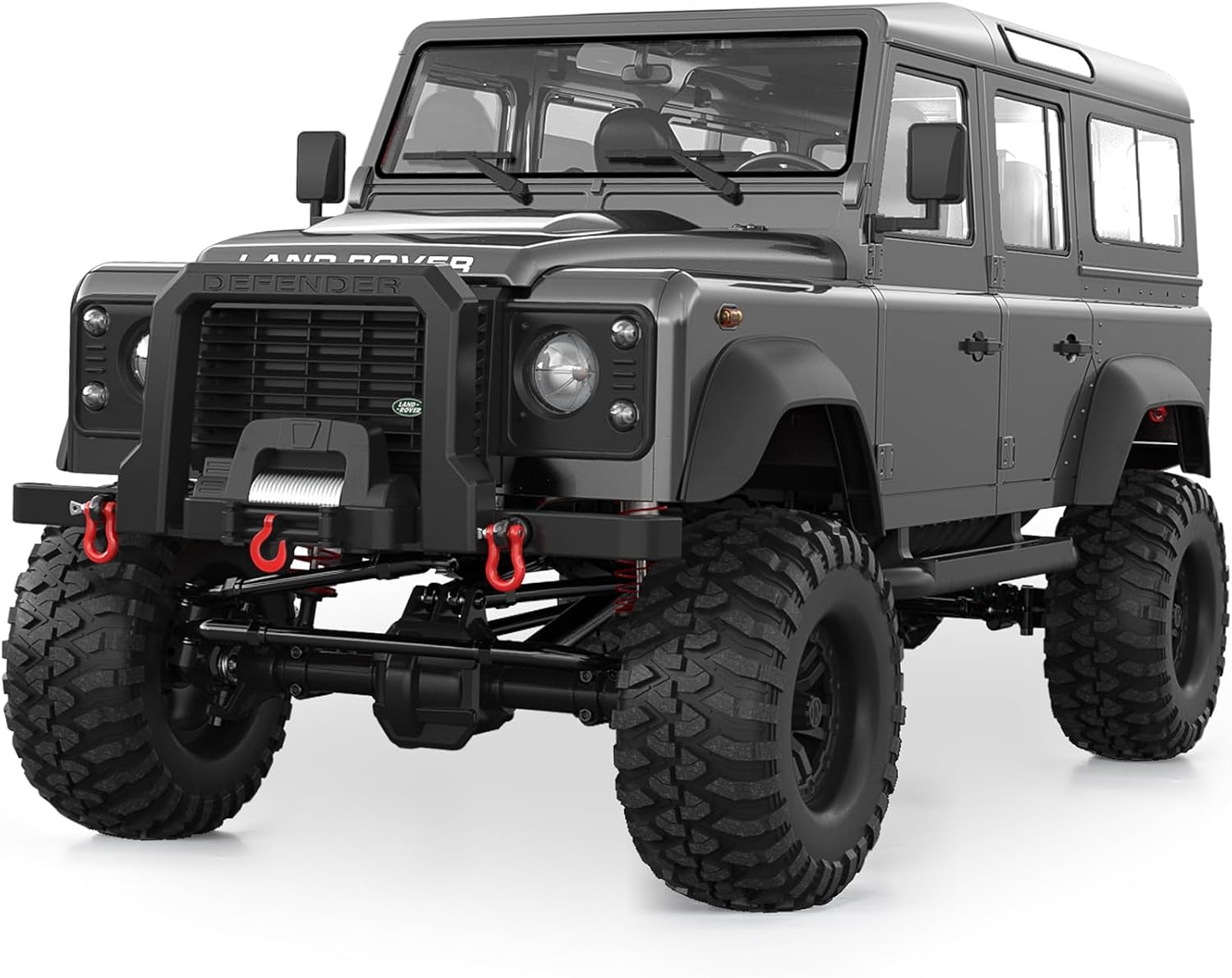 DOUBLE E 1/8 Land Rover Defender D110 RC Crawler Truck, 4x4 Offroad Hobby Grade with 550 Motor, for Adults E101