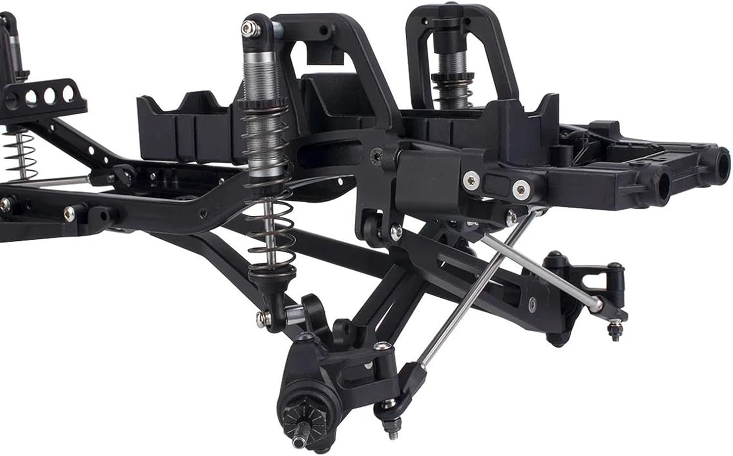 RC Car Accessories for Axial for SCX10 I II 90046 90047 Aluminum Twin I-Beam 2WD Pre-Runner Suspension Conversion Kit 1/10 RC Crawler Axle Upgrade Parts(Silver)