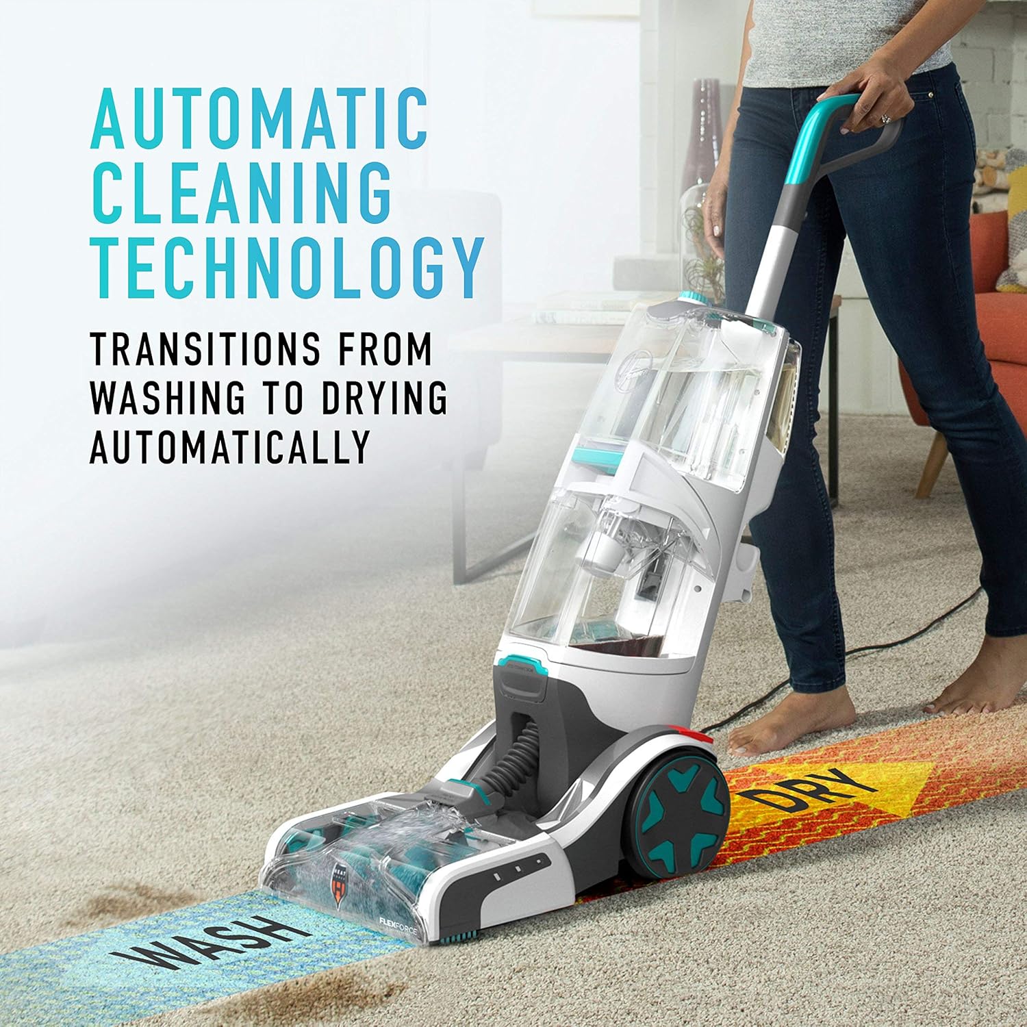 Hoover SmartWash Automatic Carpet Cleaner, FH52000 (Renewed)