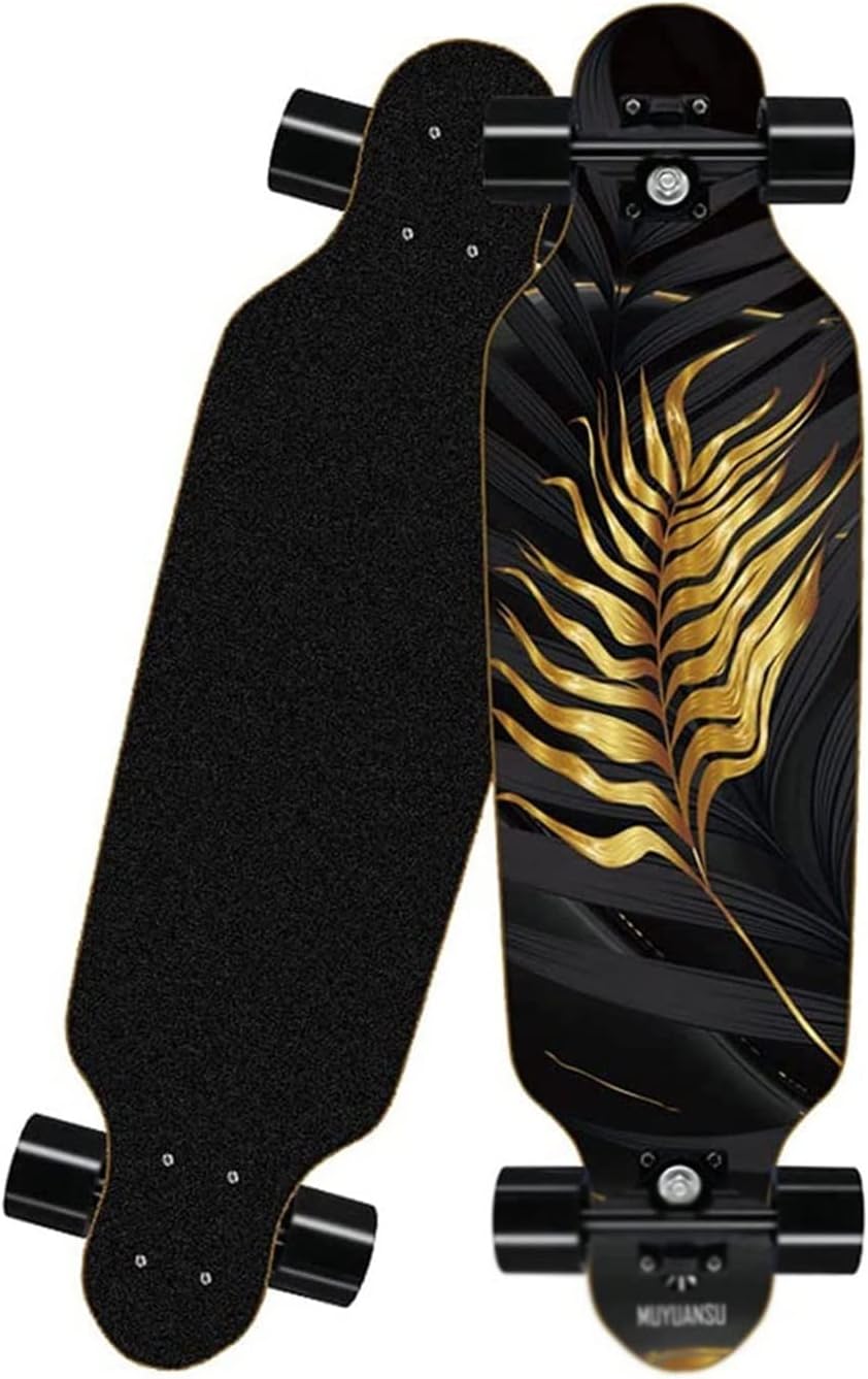 Skateboards for Beginners 31 Inch Complete Skateboard for Kids Teens Adults 7 Layer Canadian Maple Double Kick Deck Concave Trick Skateboard