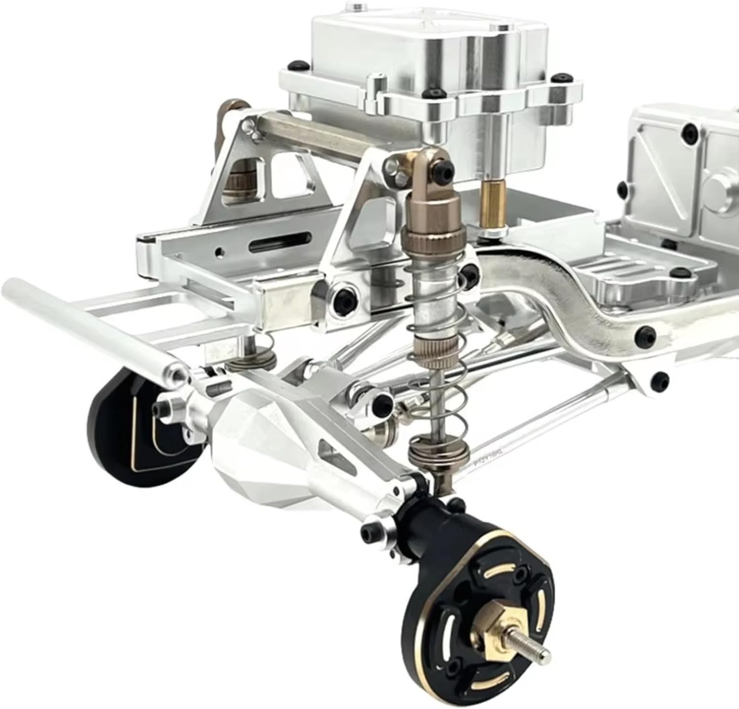 Compatible with MJX H12Y H12Y+ H12P 1/12 RC Cars Upgrade Parts Replacement Accessories Aluminum Portal Axle Set RC Front and Rear Axle(Silver,1Set)