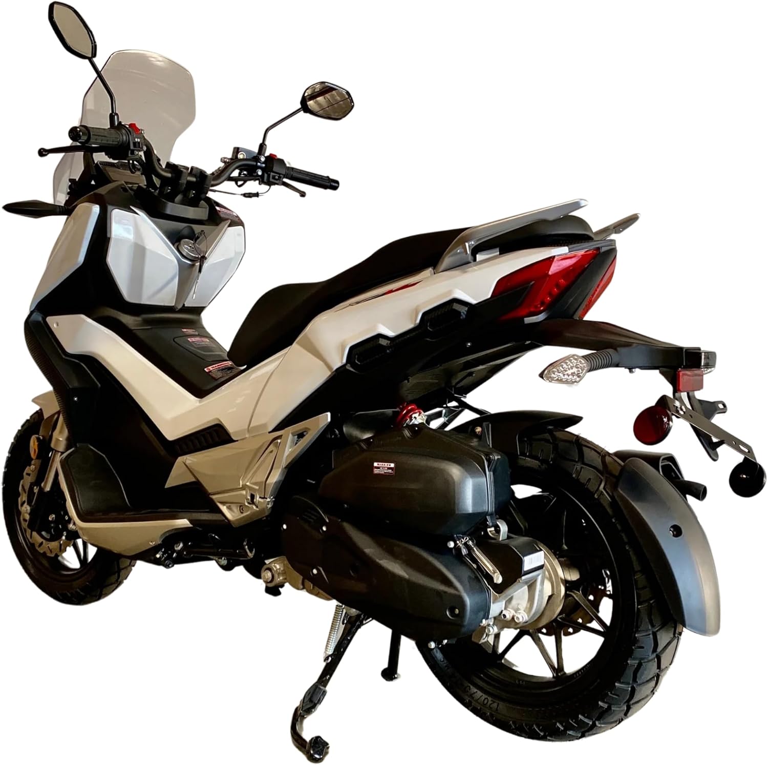 Lifan KPV 150 | 150cc Adventure Scooter | Fuel-Injected | Liquid-Cooled | Automatic CVT | 98 MPG | Front & Rear Disk Brakes | USB Port | Gas EFI ADV Scooter | Street Legal Delivery Moped with Storage