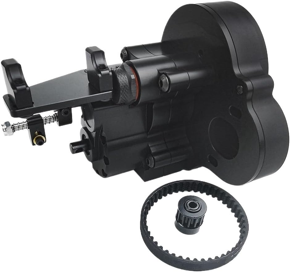 Compatible Reverse Gearbox with Transmission Belt Compatible with 1/10 RC Crawler Car Two Speed Upgrade Parts