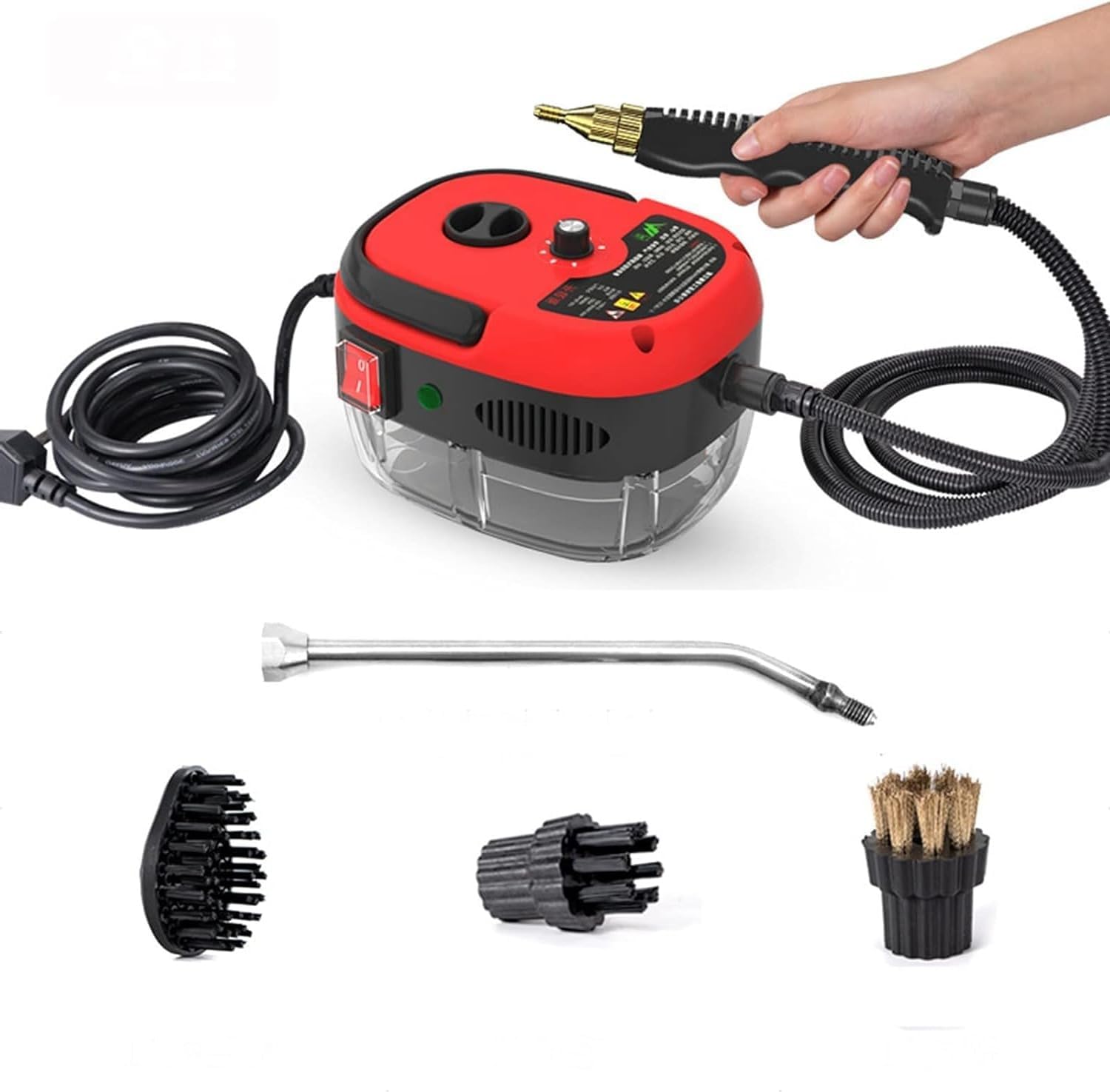 Portable Hand-held Steam Cleaner - Automatic Pump for Kitchen, Bathroom, Furniture, and Car Detailing