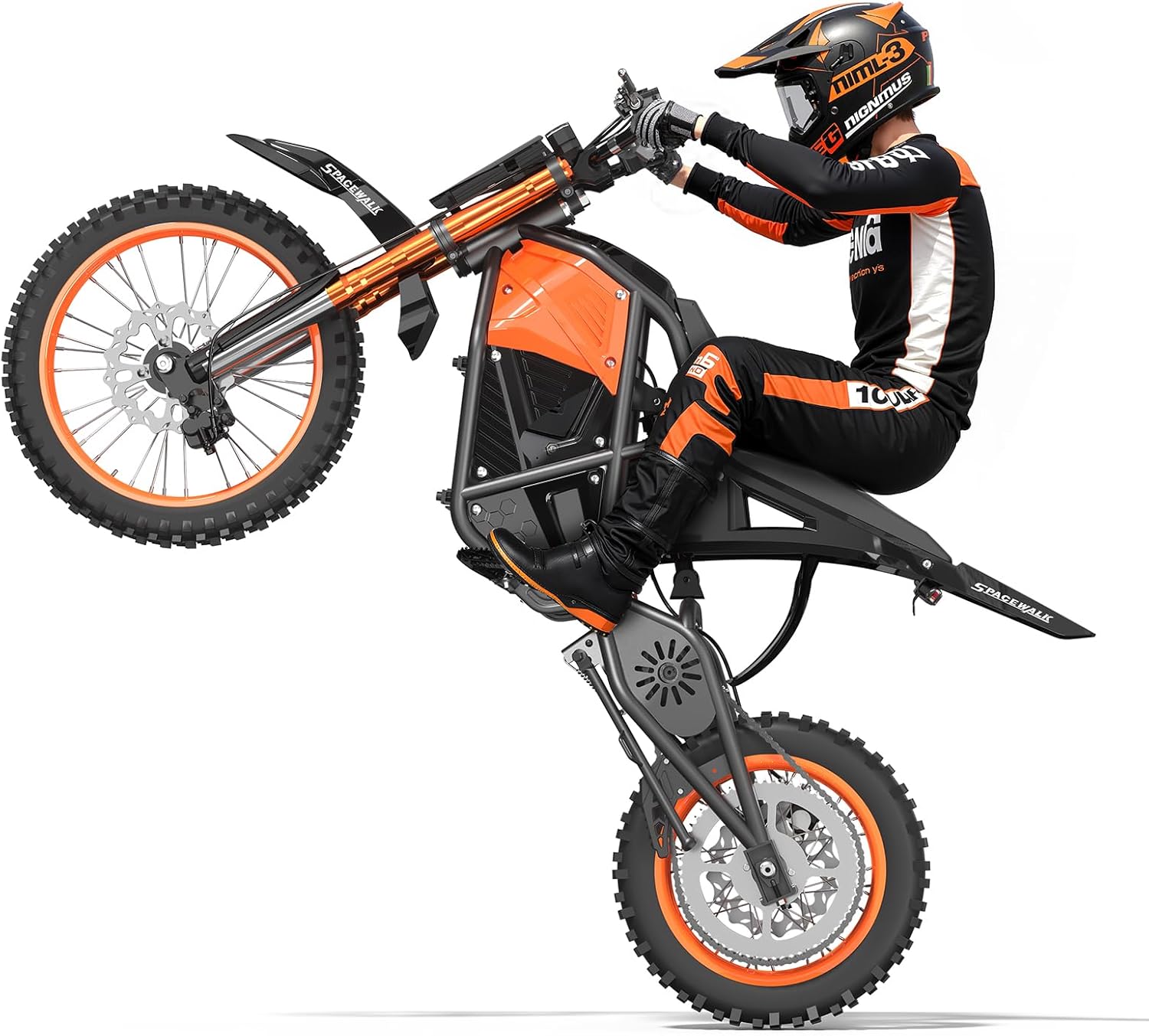 3000W High Power Electric Dirt Bike - 48V 22.5AH Battery Up to 60 Miles Range & 37.5MPH Top Speed, 14