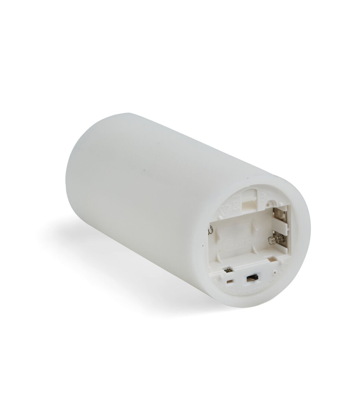 Flameless 3''x6'' White Real Wax LED Smooth Pillar Candle