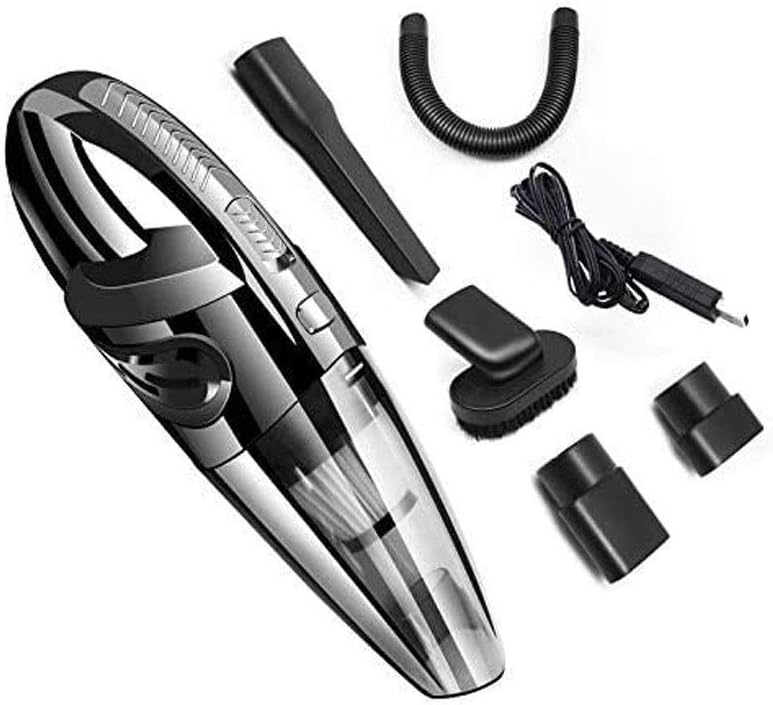 QERMXYRI 120W Handheld Vacuum, Car Vacuum Cleaner, Powerful Suction Portable Vacuum Cleaner for Home and Car Cleaning, Lightweight Hand Wireless Vacuum Cleaner Powered