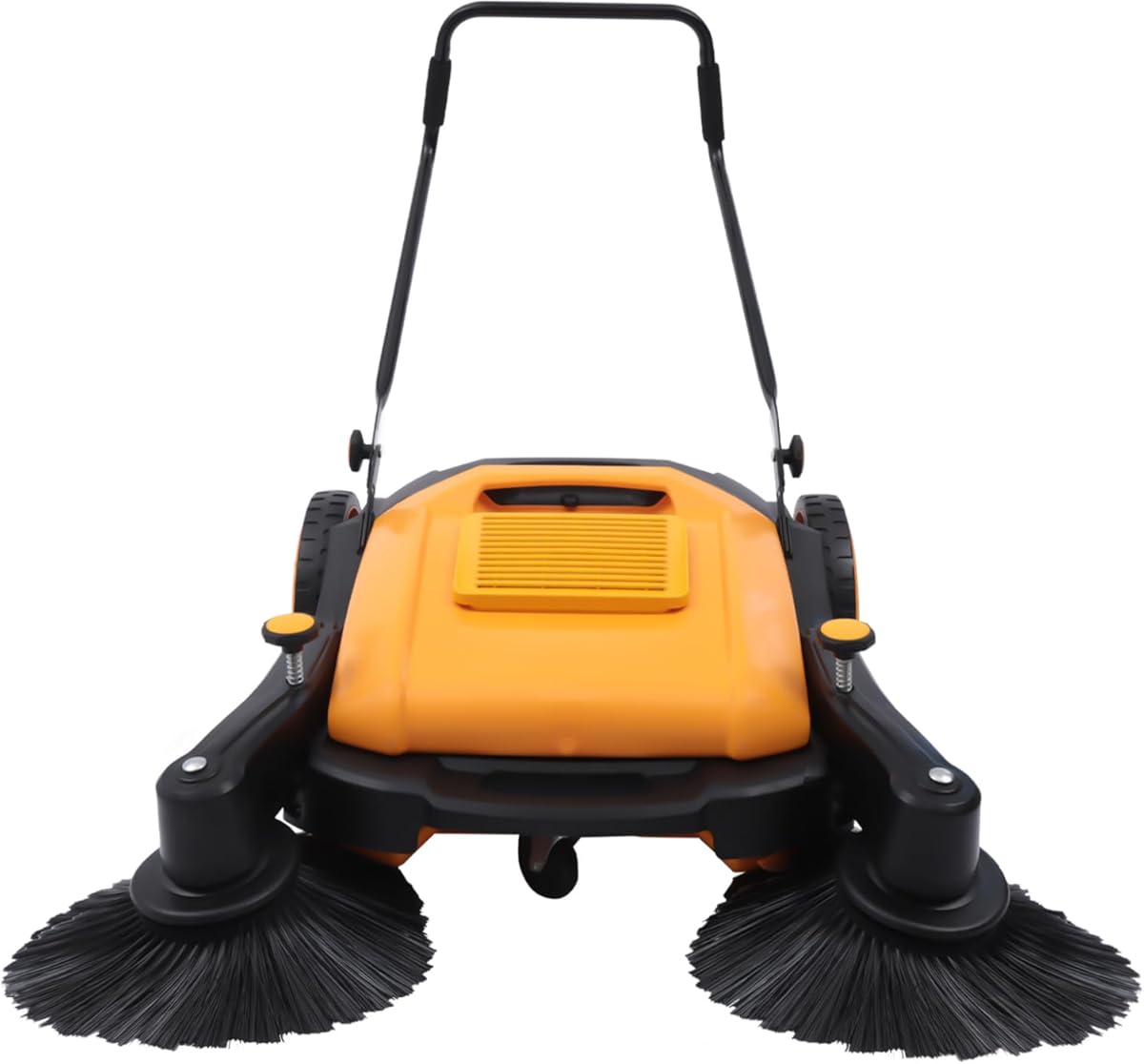 JAYGOVAN Walk-Behind Hand Push Floor Sweeper Outdoor &Indoor Hand Push Floor Sweeper, 41.3'' Sweeping Width - Sweeps Up to 39611 Ft²/Hour Manual Push Floor Sweeper for Walkway, Yard, Garage, Patio