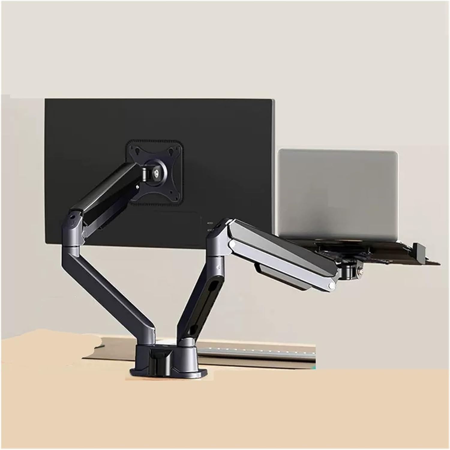 Monitor Stand Robotic arm Suitable for Gun Gray Computer Screen Rotating Lifting Cantilever Bracket S1(S1 2 Gray Laptop Accessories)