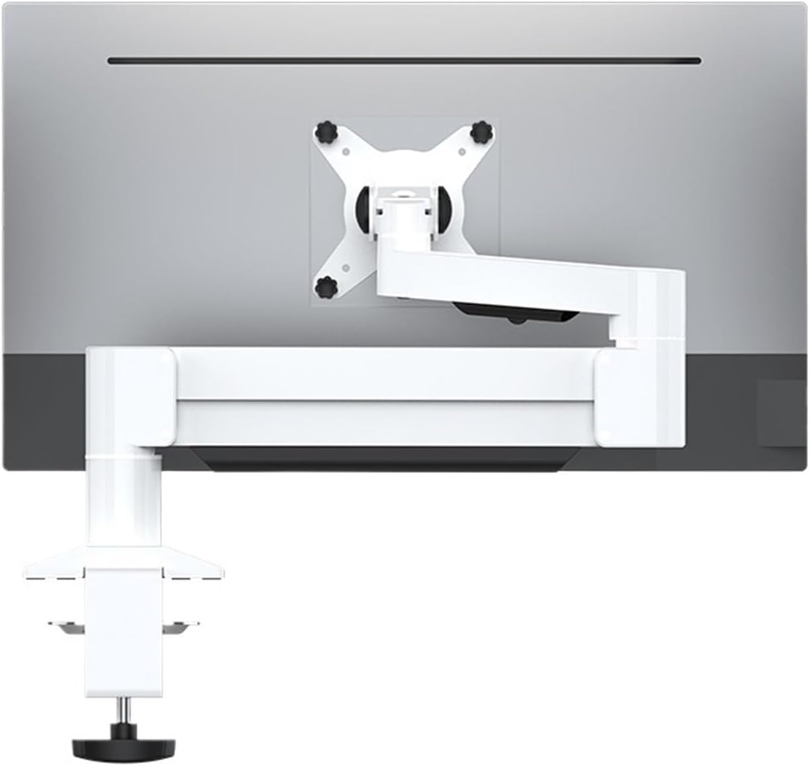 Desktop 22-43 inch LCD/LED Large Monitor Desktop mounting Bracket arm Full Dynamic Monitor Bracket Load Bearing 3-12kg (Color : White)