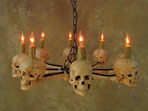 Eight Medium Skulls in Wagon Wheel Design