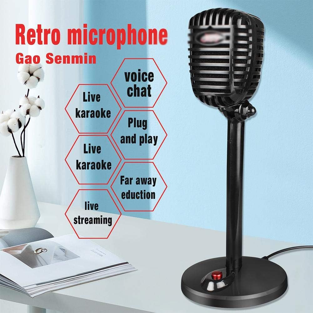 Computer Microphone Adjustable PC Laptop USB Microphone for Video Conference Live Streaming Recording Micro