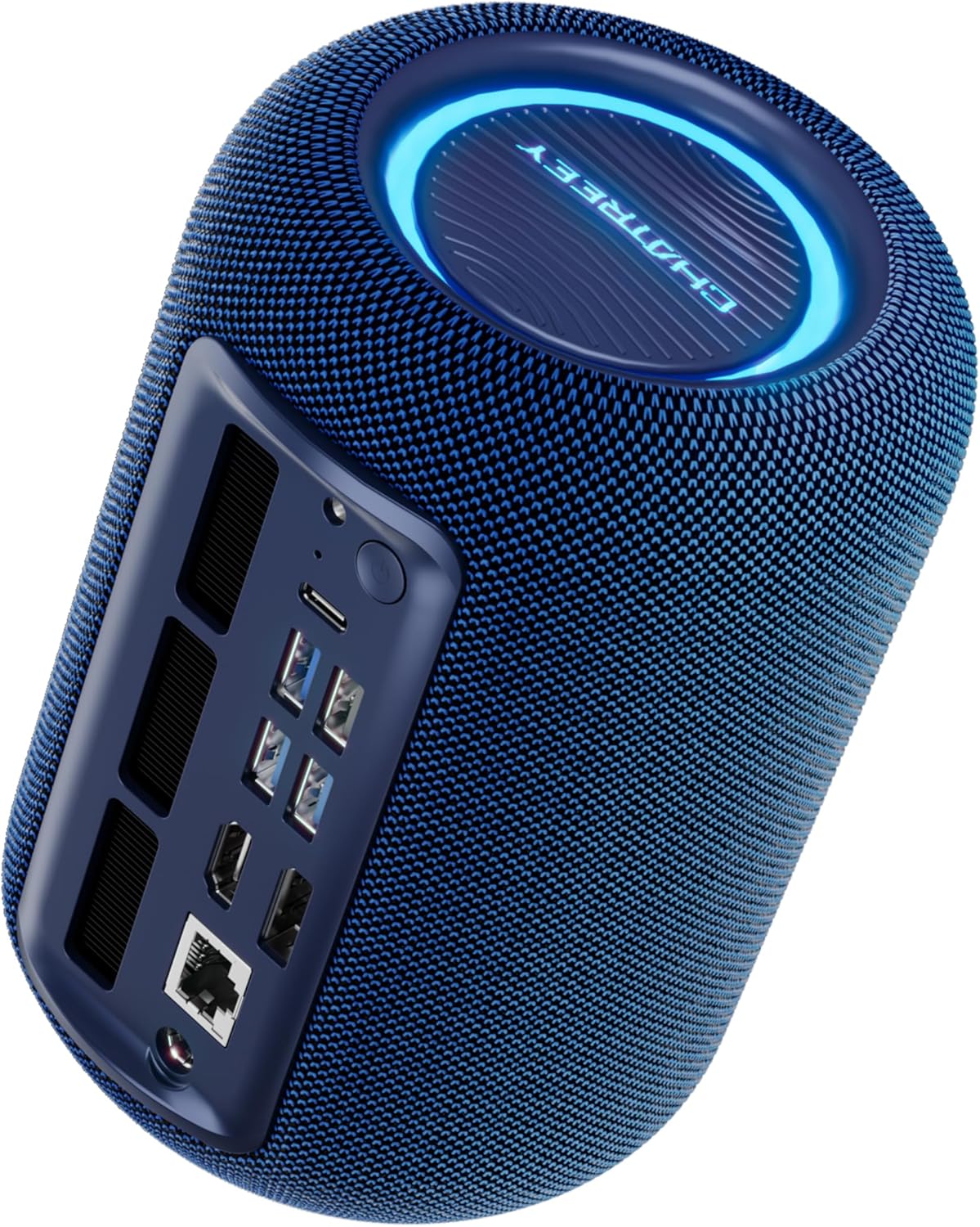 Mini PC Hi-Fi Speaker - AMD Ryzen 7 8745HS (8C/16T, Upto 4.9GHz, Beat H 255) 16GB RAM 512GB SSD, Mini Gaming Computer with USB-C 4.0/3-Screen Output/Wi-Fi 6/BT 5.2/2.5G NIC for Home Office