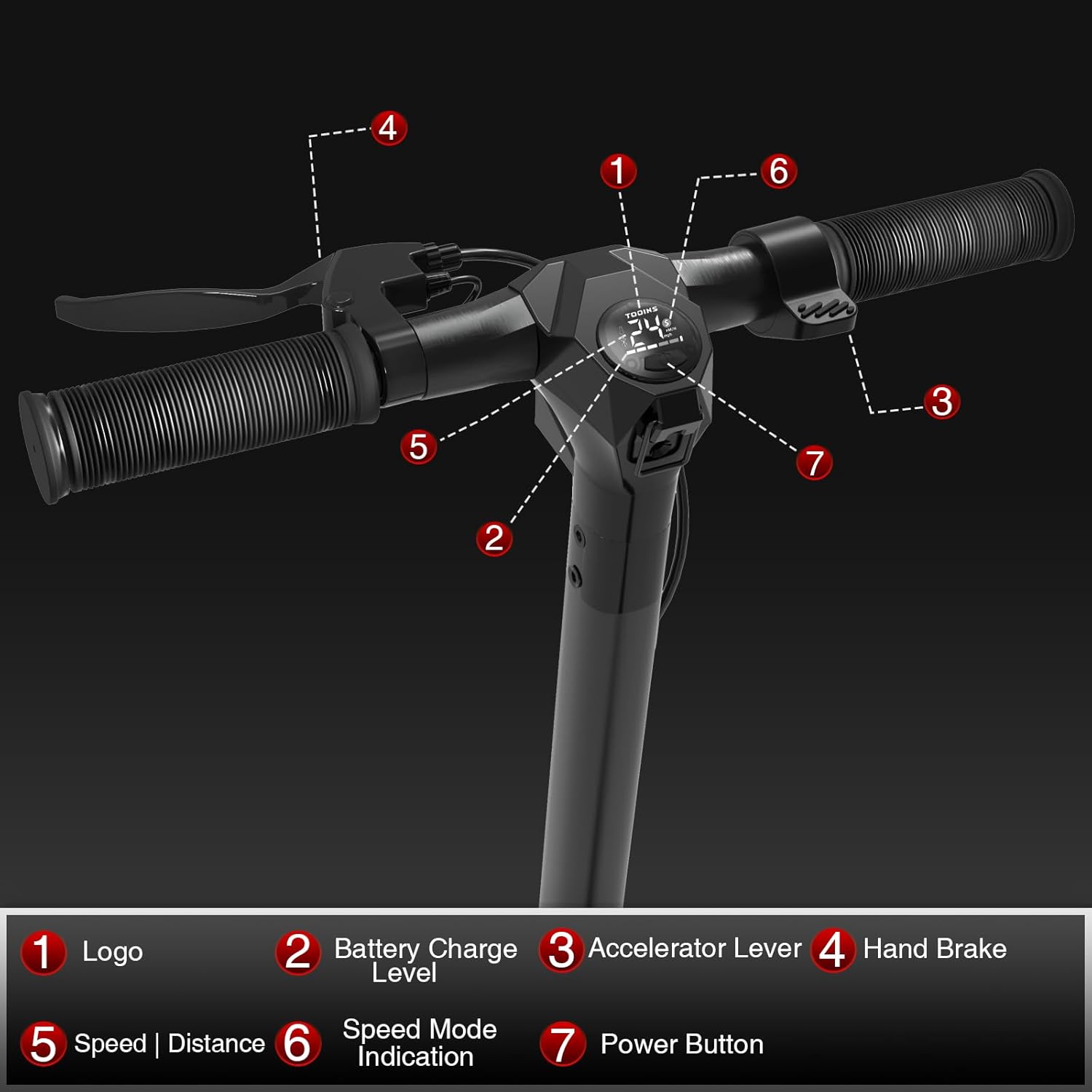 M1 Electric Scooter for Adults - 600W Motor, 10