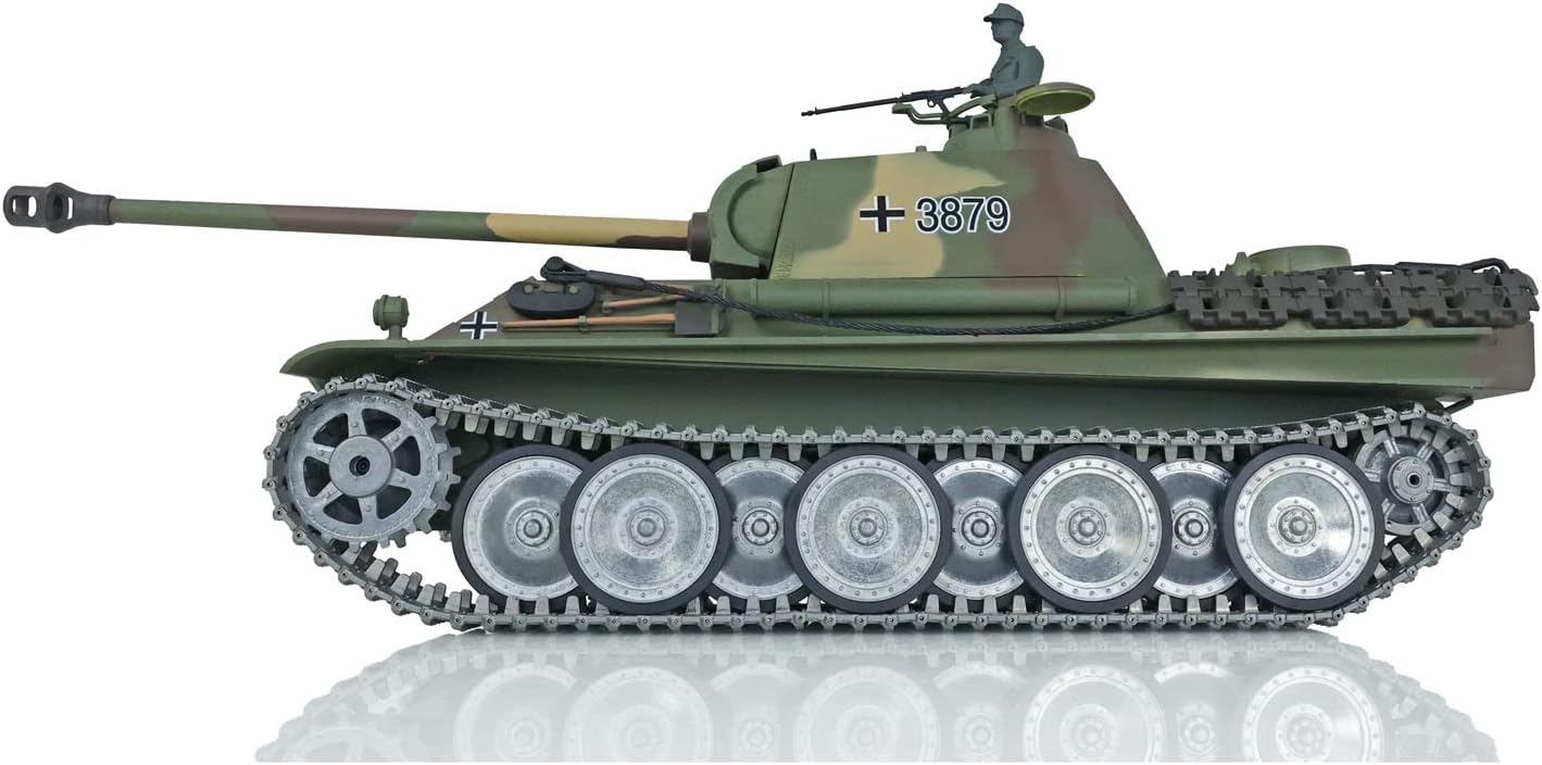 Toucan RC Hobby Pro Ver Henglong 1/16 Rc Tank Tk 7.0 Panther G Bb Airsoft 3879 Model Metal Tracks Wheels Motor Ir Combat
