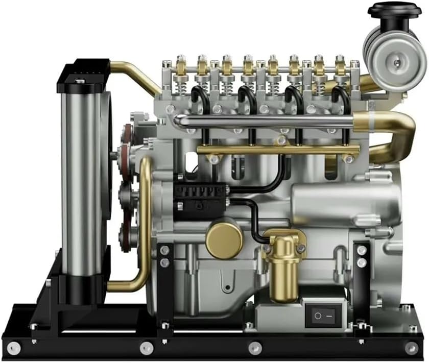 TOUCAN RC HOBBY Mini Diesel Four-Cylinder Mechanical Engine Metal Assembled Engine Model