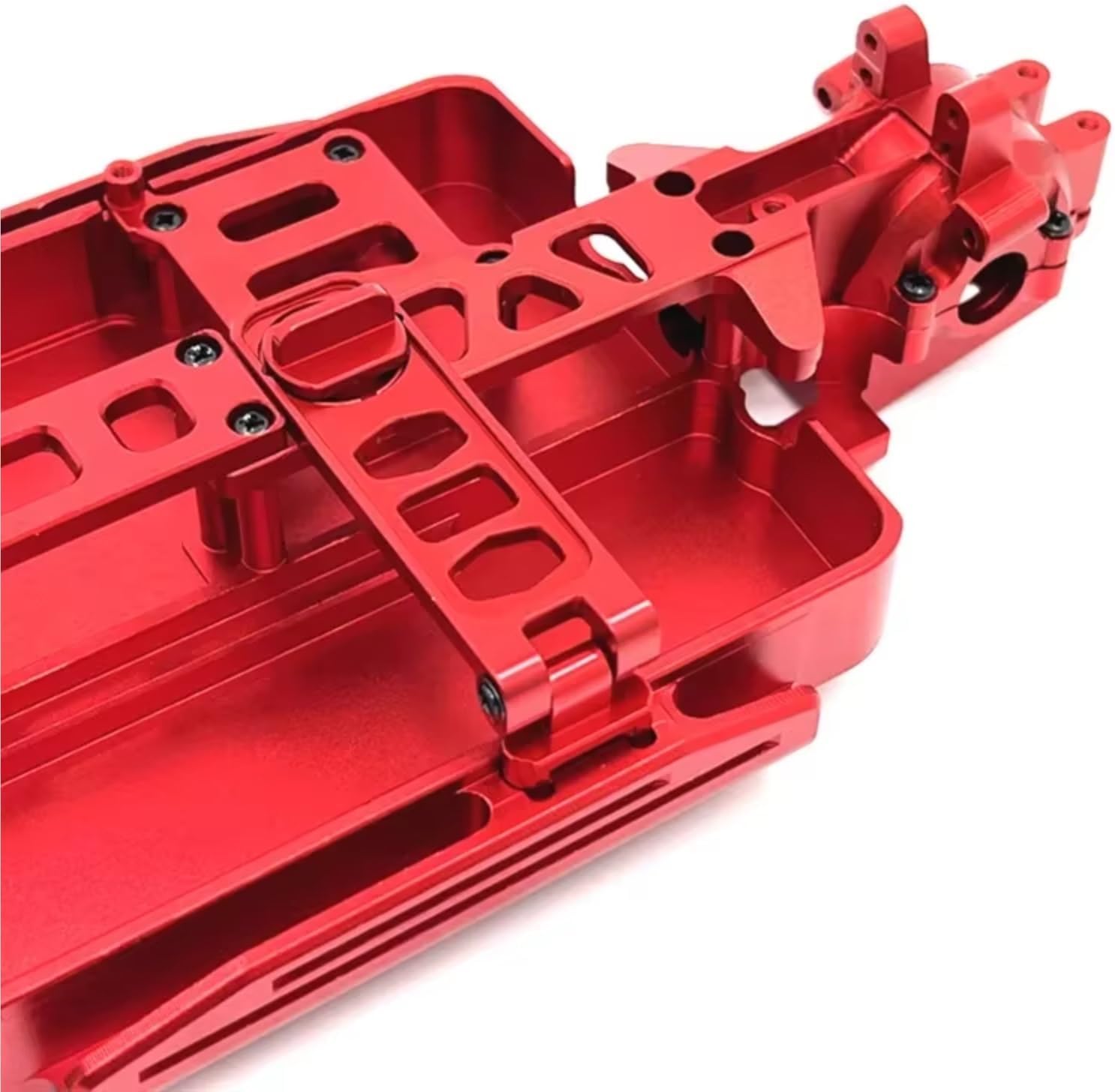 RC Car Accessories For Hyper Go For MJX 16207 16208 16209 16210 H16 M162 OP Front And Rear Chassis Gearboxes Metal Upgrade Parts Kit RC Car Accessories(Red)