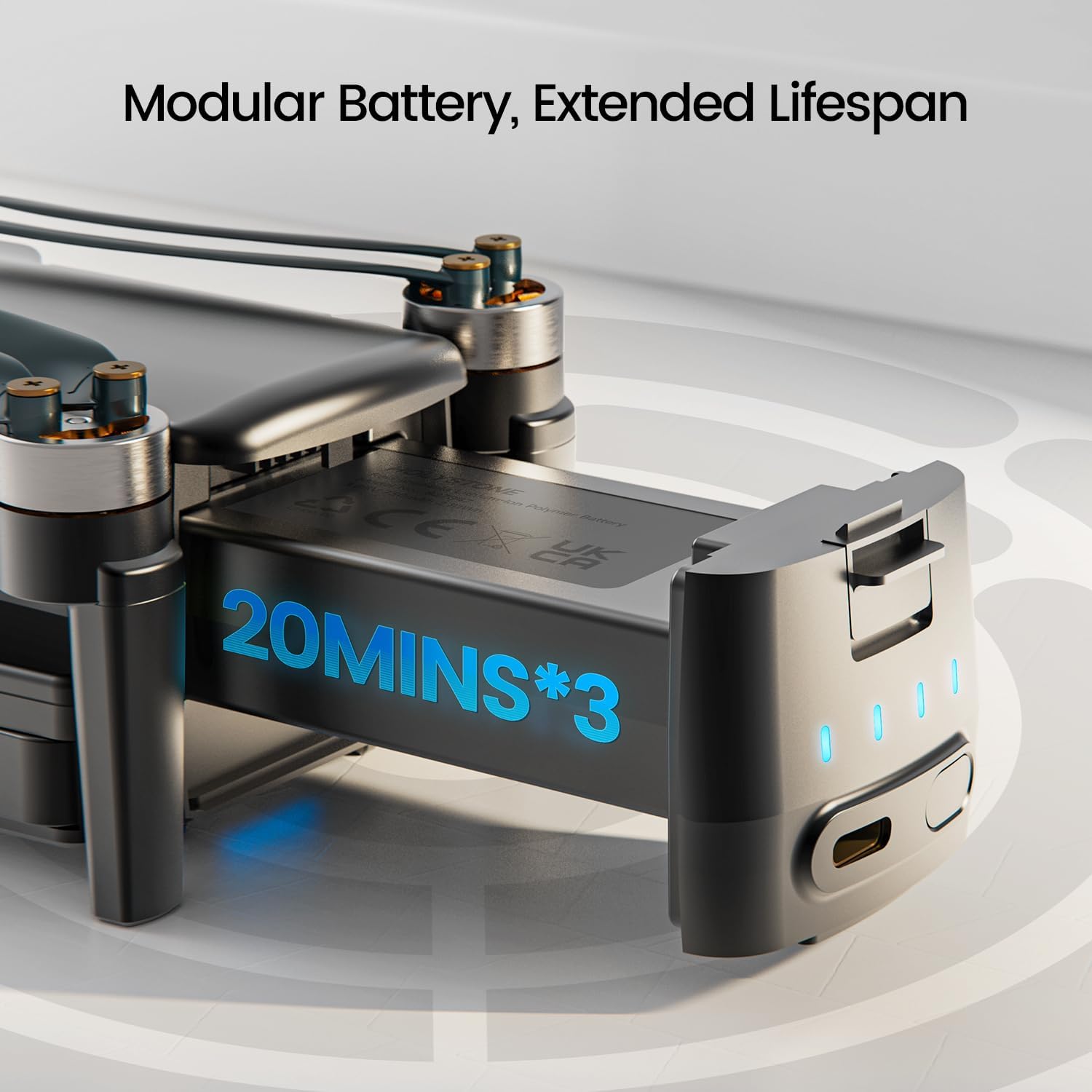 Holy Stone HS360S GPS Drones with 4K UHD Camera for Adults,RC FPV Foldable Quadcopter Drone with 3 Batteries,10000 Ft Transmission,GPS Follow Me, Auto Smart Return, Brushless Motor,Beginner Mode,249g