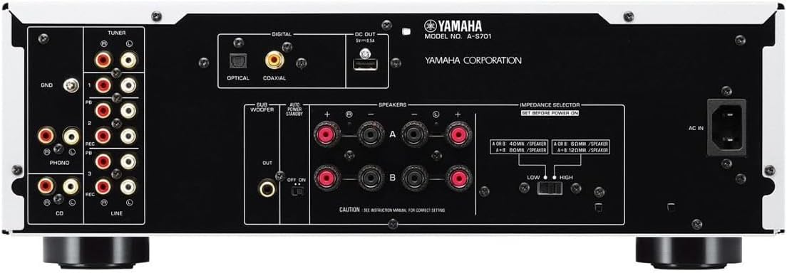 YAMAHA A-S701SL Natural Sound Integrated Stereo Amplifier (Silver)