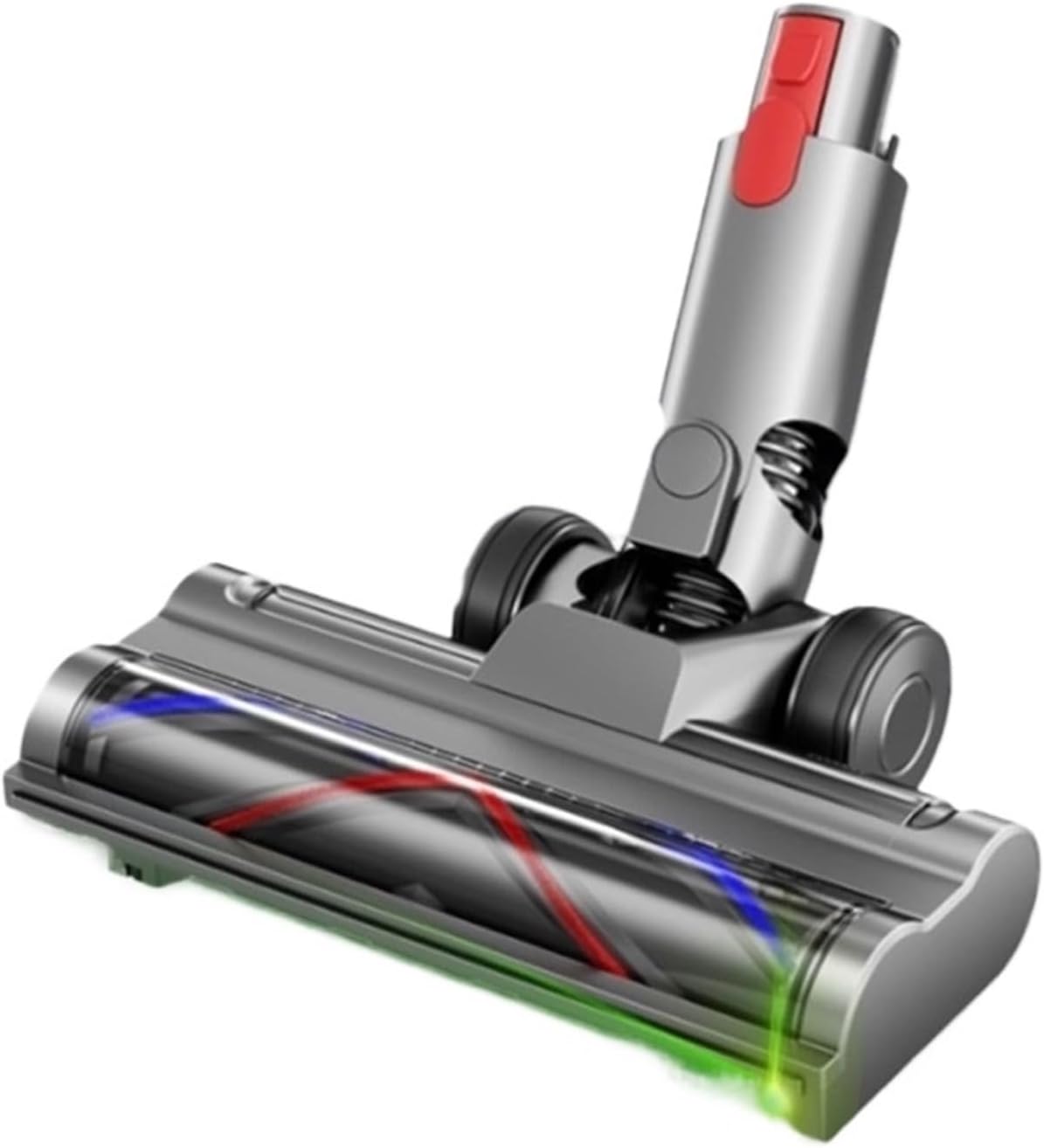 Direct Drive Brush Head，Compatible for Dyson，V7 V8 V10 V11 V15，Vacuum Attachment with LED Dust Detection for Carpet Floor Clean