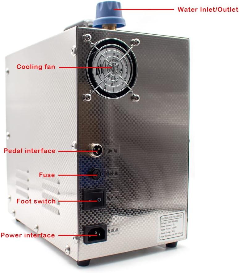 iDili Jieotwice Stainless Steel Jewelry Steam Cleaner Gem Washer Gold and Steam Cleaning Machine Goldsmith Equipment 2L 1300W