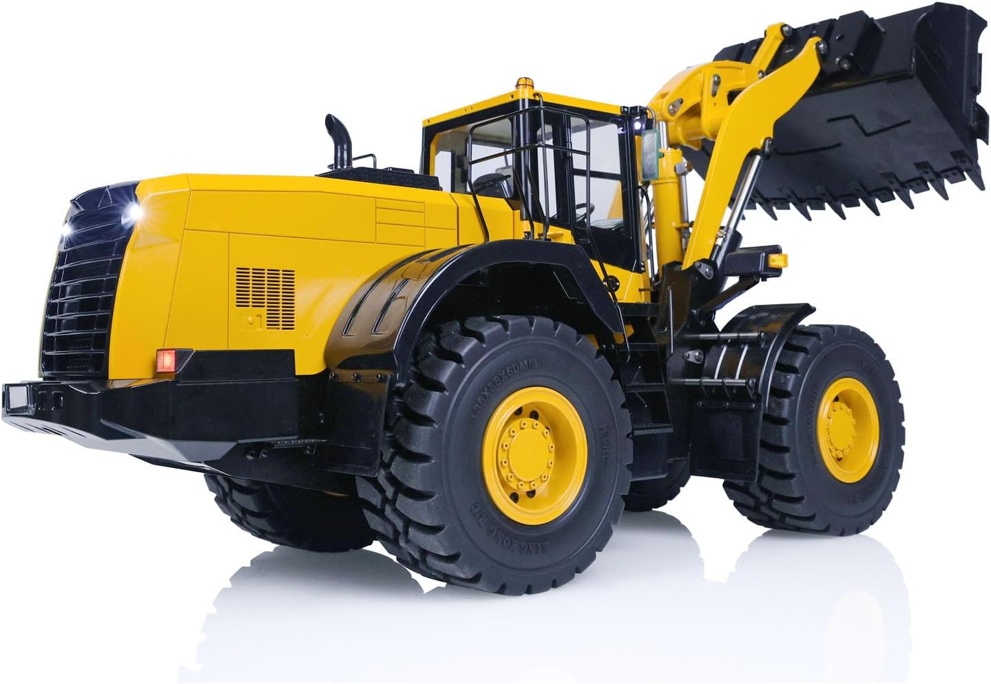 TOUCAN RC HOBBY US in Stock Metal 1/14 RC Hydraulic Loader WA480 Heavy Construction Machine Differential Lock Axles Quick Coupler Fork Light Sound ST8