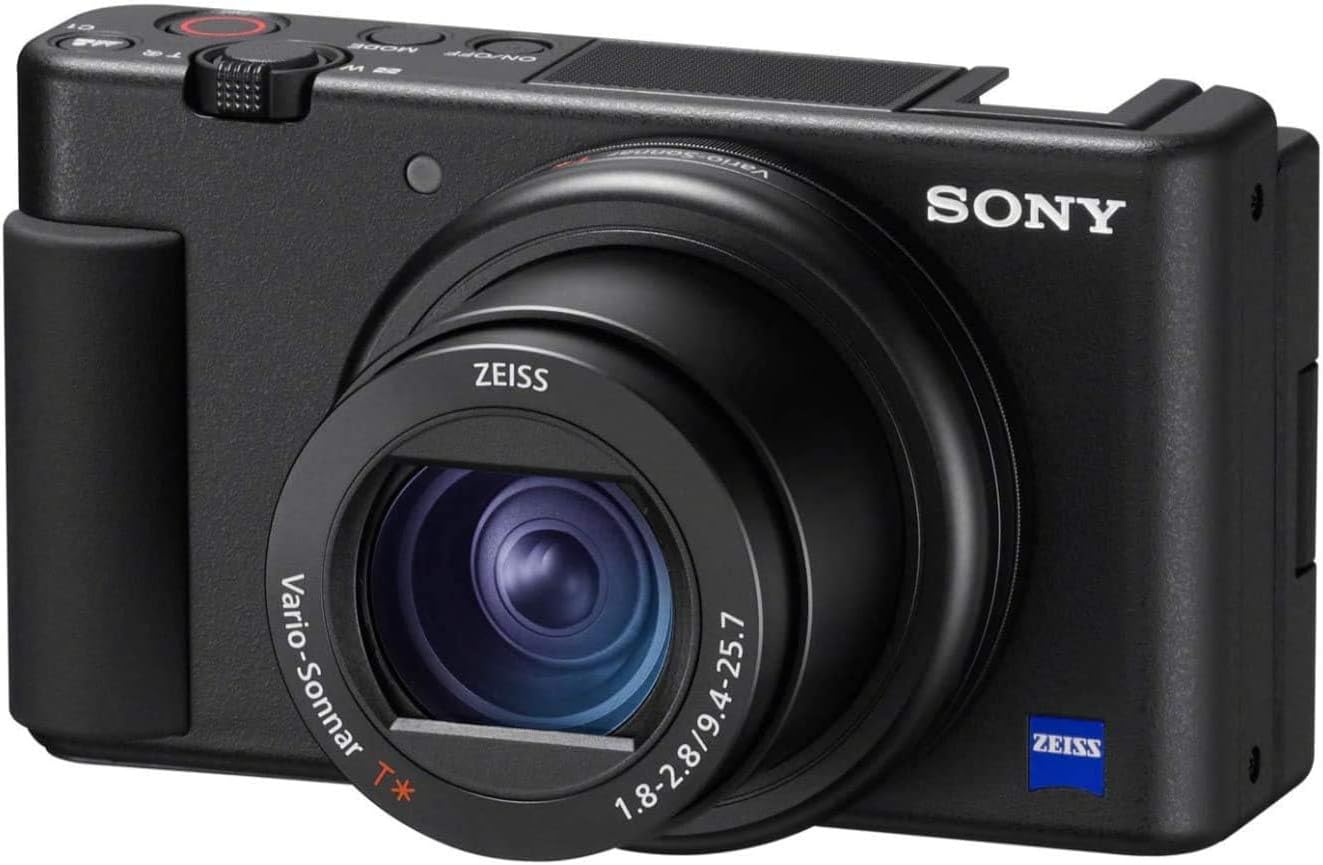 Sony ZV-1 Digital Camera (Black) Bundle with 128GB SDXC Card and Advanced Accessories