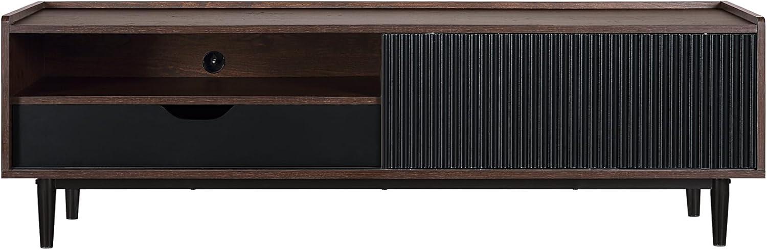 Manhattan Comfort Duane Modern Ribbed 55 Inch TV Stand with 1 Drawer