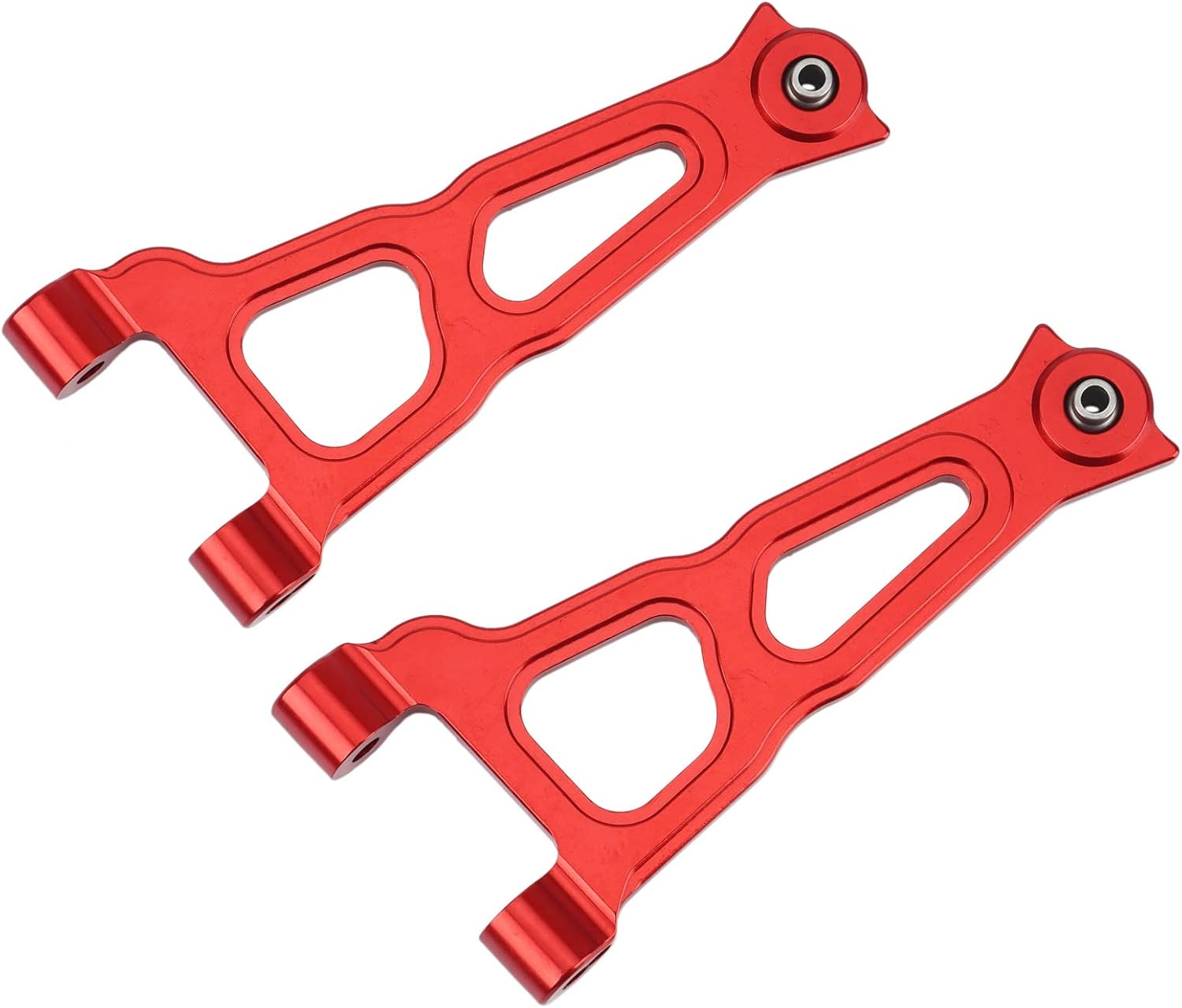 GERALD Pack of 2 Metal Front Upper Control Arm for Super Baja 1/6 Desert Truck RC Car Upgrade Parts, Red