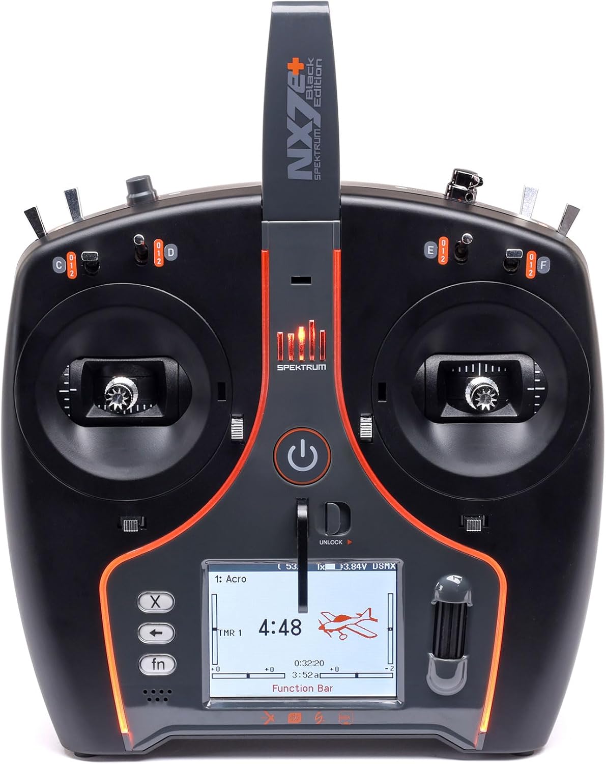 Spektrum NX7e+ Black Edition 14 Channel Transmitter Only, SPMR7120