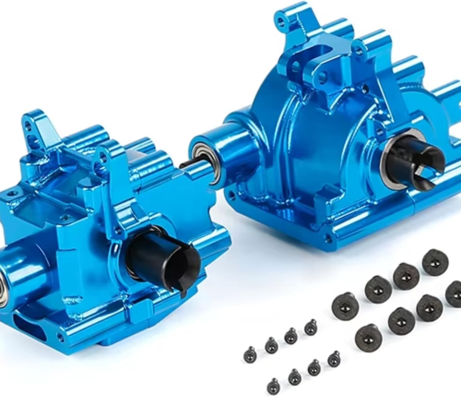 RC car Components Compatible with Losi 5ive T KMX2 for ROVAN LT 1/5 RC Car Upgrade Parts Aluminum Front Transmission Box Rear Transmission Box