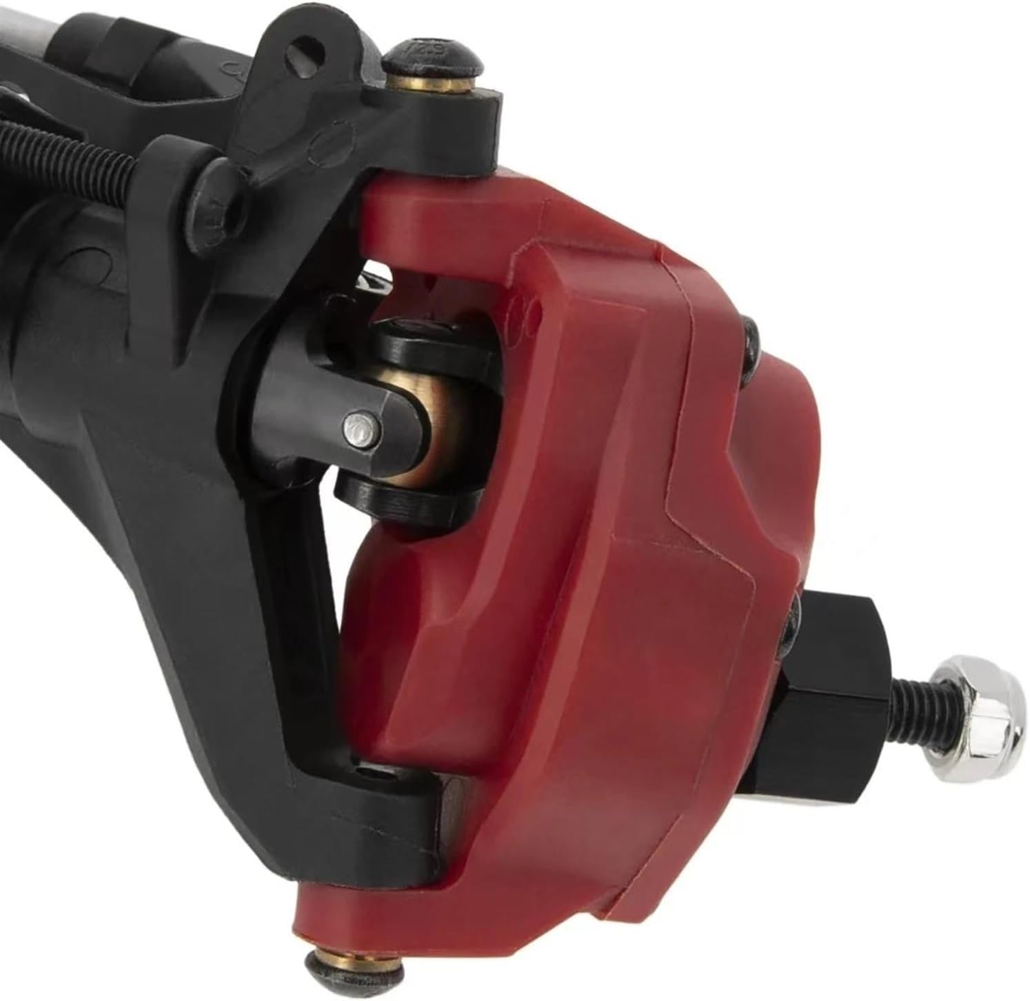 RC Car Upgrade Parts for Axial for SCX10 II 1/10 RC Crawler Car Upgrade Portal Axles Front Rear Axle with Steel Gears Metal Bearings Modified Parts(Red)