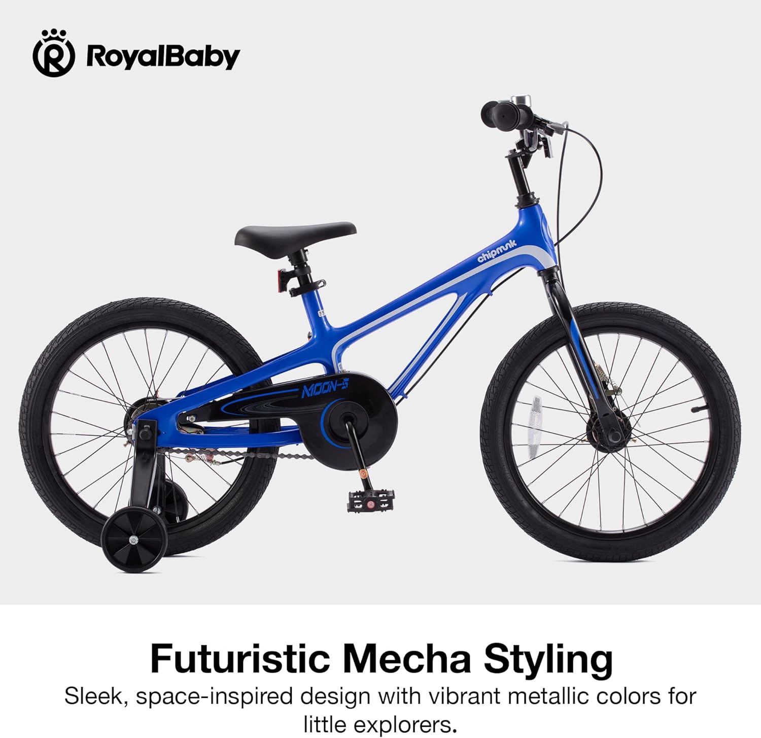 RoyalBaby Kids Bike, Lightweight Magnesium Alloy 16/18 Inch Children’s Bicycle for Boys and Girls Ages 4-9 Years, Adjustable Training Wheels, Easy Assembly