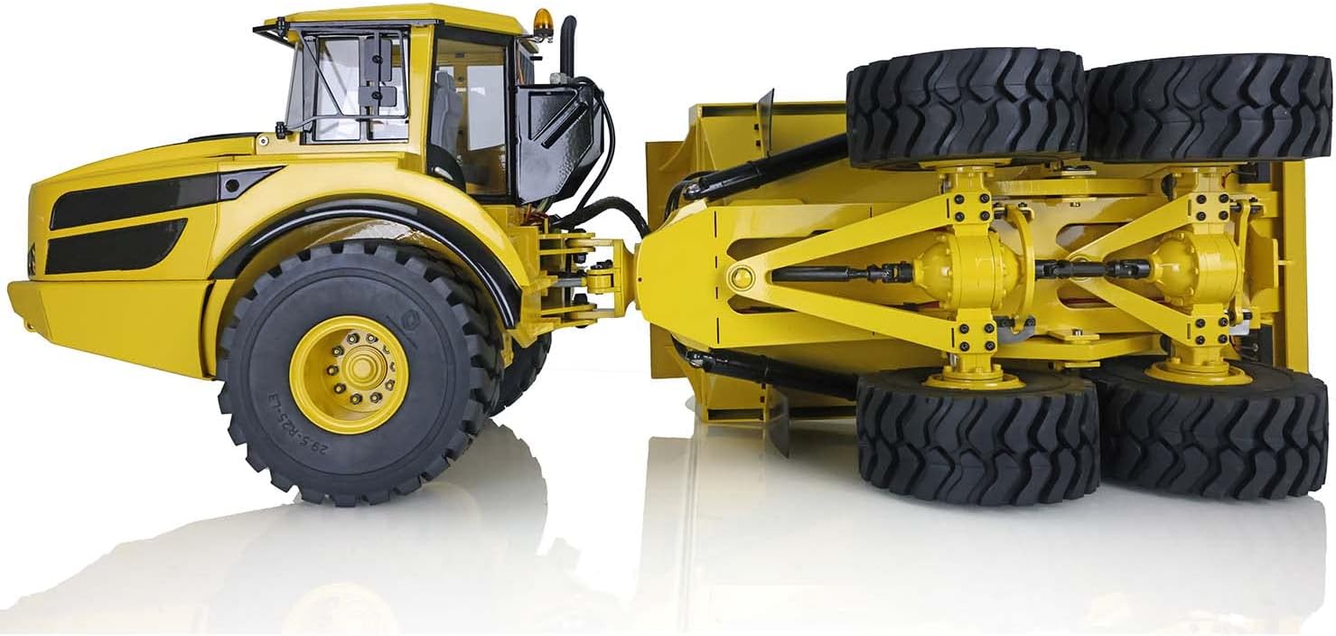 TOUCAN RC HOBBY RC 1/14 6 * 6 Metal Hydraulic Lifting Articulated Truck Dumper Model Motor Servo PNP 14+ for Adult Christmas New Year