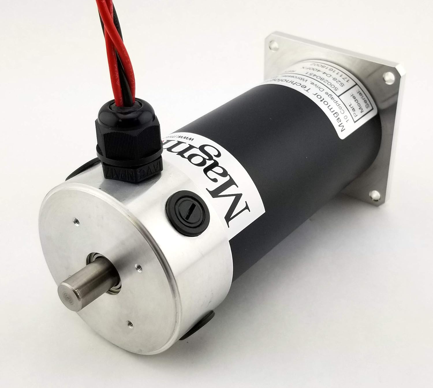 Brushed Motor - Magmotor, S28-D4-400FX, 500280451, 12 VDC, 2400 RPM, Brushed DC Motor, DC Electric Motor