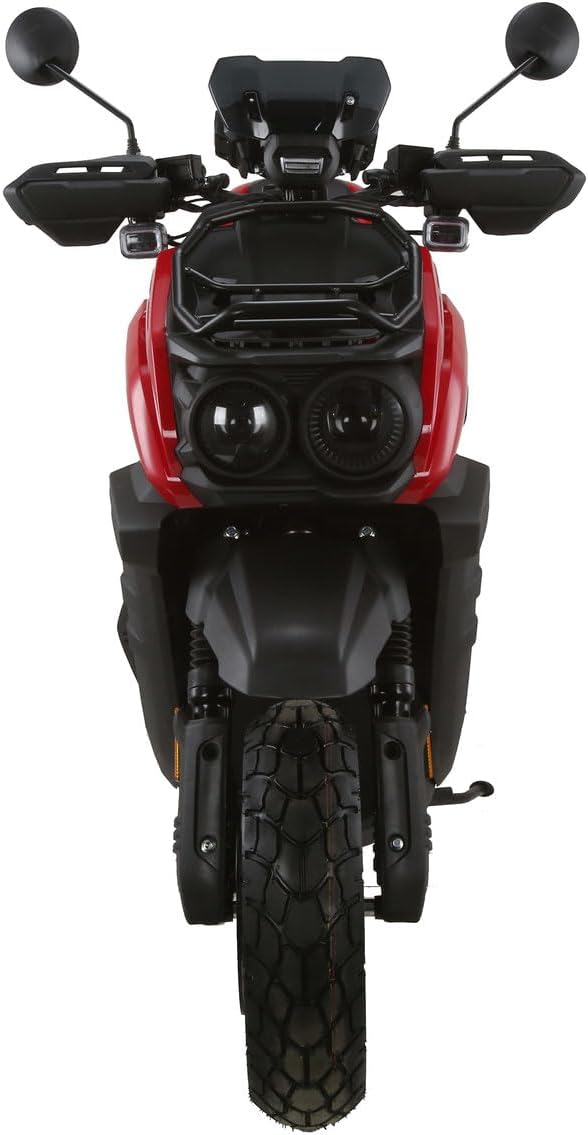 HHH Tank 200 EFI ( Electronic fuel injection ) Scooter TANK 200cc Mototcycle Adults Street Bike Fully Automatic with Matching rear trunk ( Red )