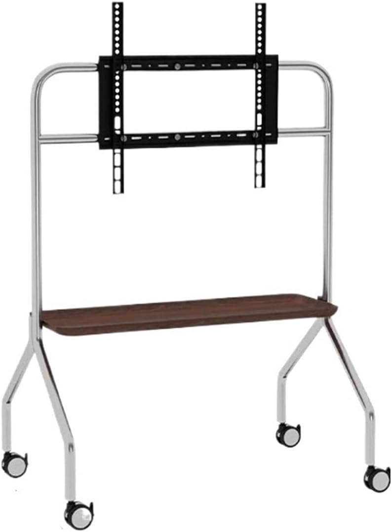 Stainless Steel TV Floor Stand for Home Living Room and Bedroom Detachable 40-80 inch TV Stand with 360° Moving Pulleys(Color:Double Layer)