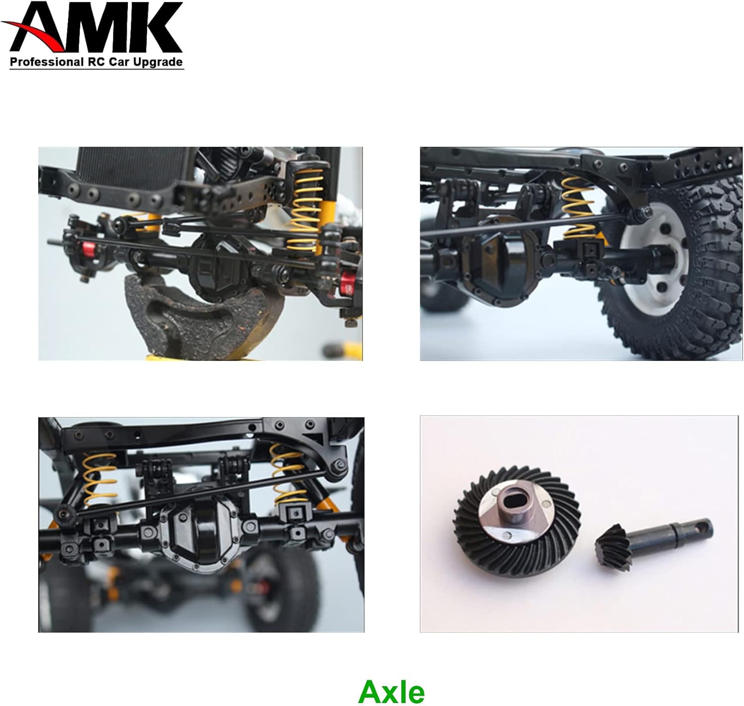 AMK 295-343mm Adjustable Wheelbase Alloy RCRUN LC80 Chassis Cruiser Real Frame Builder Kit for 1/10 RC Crawler Off-Road Truck