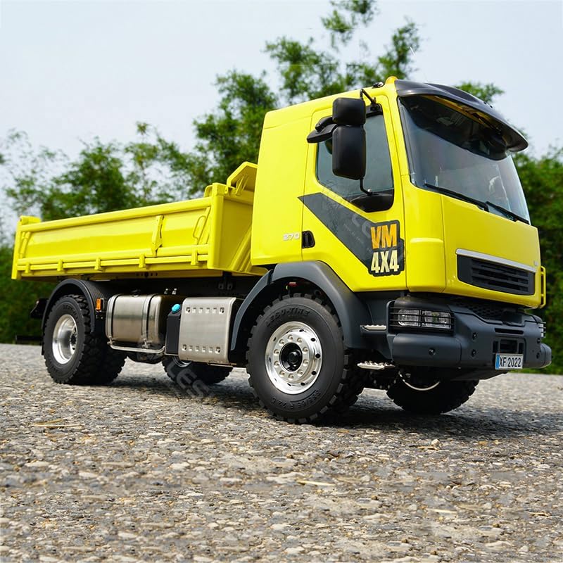 LESU 1/14 4 * 4 RC Hydraulic Dumper Tipper Truck Model Motor ESC Servo Light Sound Sets​