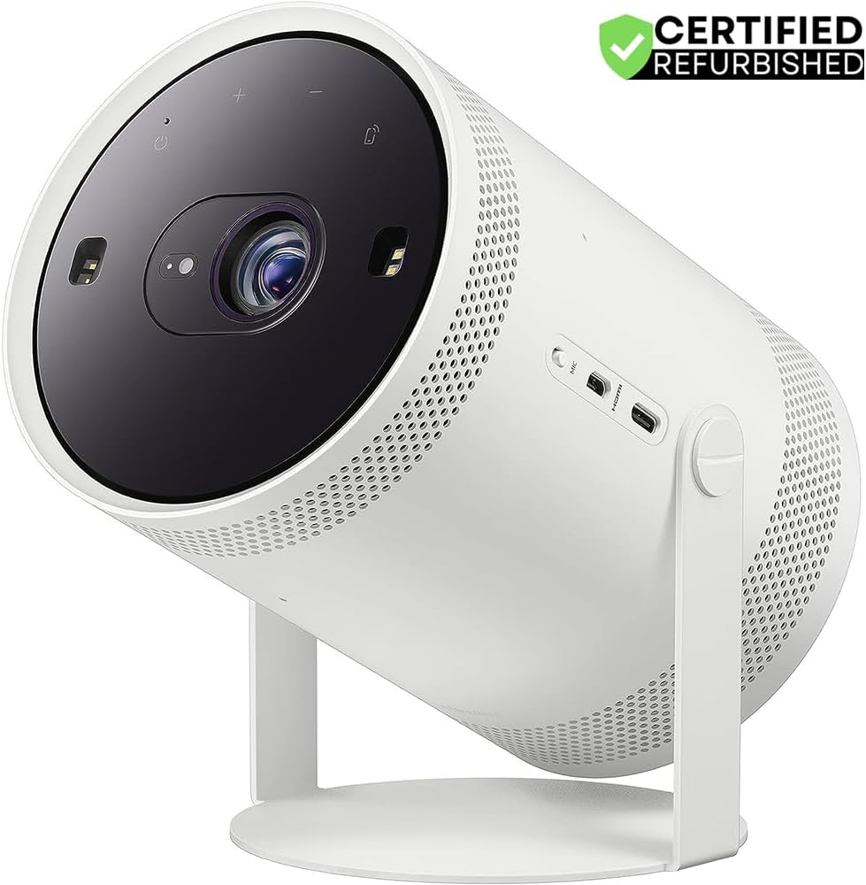 Samsung SP-LFF3CLAXXZA The Freestyle Projector 2nd Gen with Gaming Hub (Renewed) Bundle with 2 Year CPS Enhanced Protection Pack