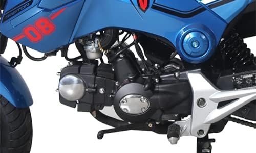 HHH Vader 125 Bike125cc Scooter Motorcycle gas Vitacci 125cc Street bike 4 speed manual with clutch (RED)