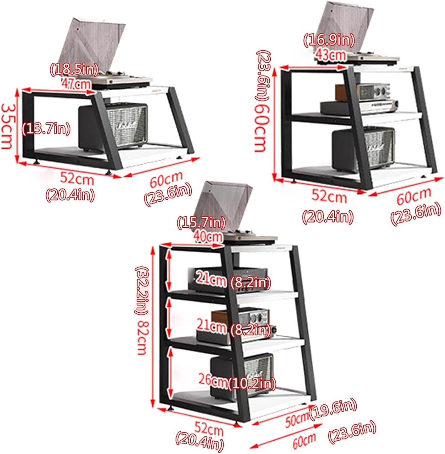 SEIFE 2/3/4-Tier AV Media Stand