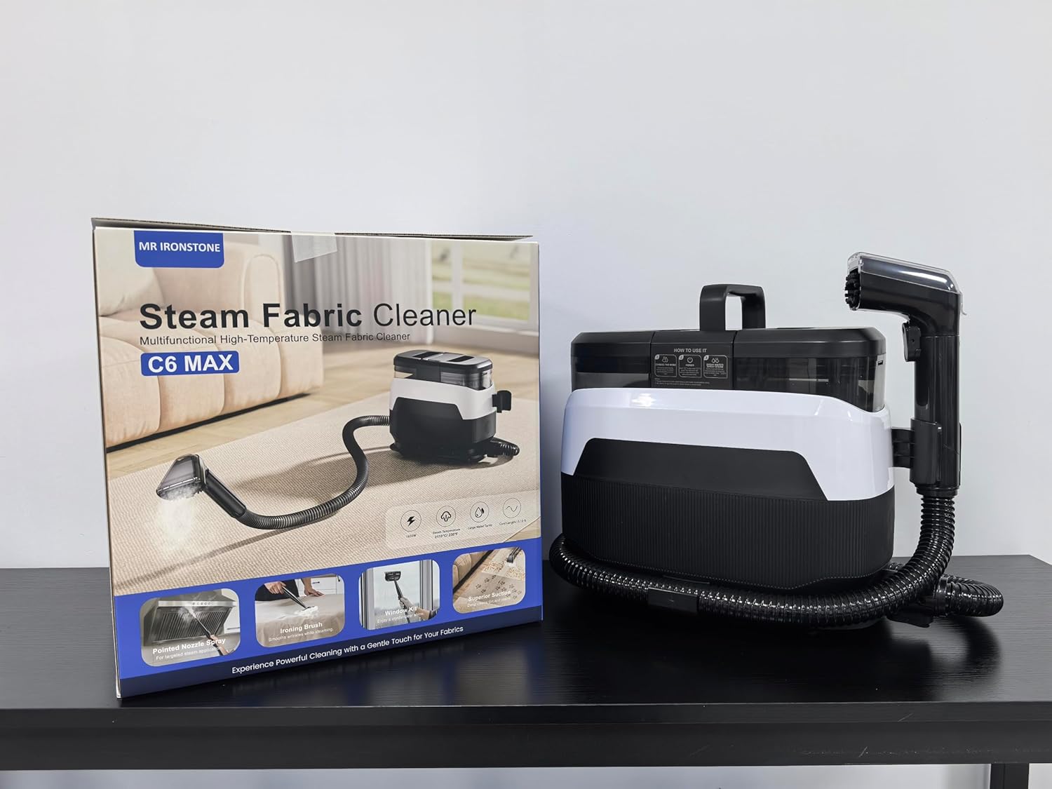 MR IRONSTONE Steam Cleaner, Wet Vacuum Cleaner with Water Tank