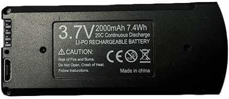for V168 6K for Optical Flow Drone Battery 3.7V 2000mAh for Pro NOGPS for RC Quadcopter for Parts Accessories(V168 3.7V 2000mAh 8B)