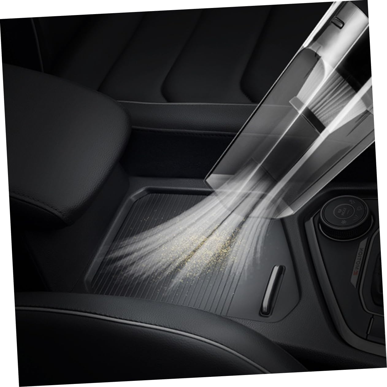 MUCKLILY 2pcs Car Air Pump Digital Tire Pressure Gauge Inflatable Air Pump Led Light Handheld Vacuum