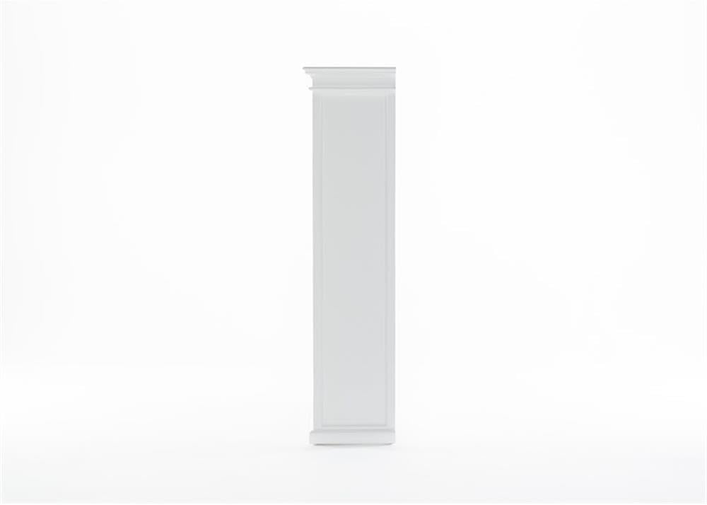 NovaSolo Furniture Bookcase with 5 Shelves Halifax Solid Wood in White