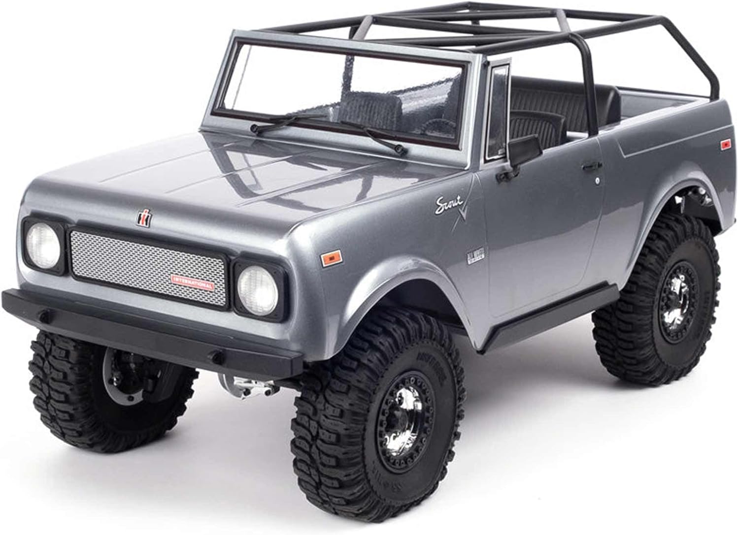 Redcat Racing Gen9 Scout 800A 1/10 Scale Trail RC Truck Crawler, 4WD Electric, 2-Speed Transmission, Portal Axles, Licensed International Body, Waterproof ESC, RTR Remote Control Truck - Graphite
