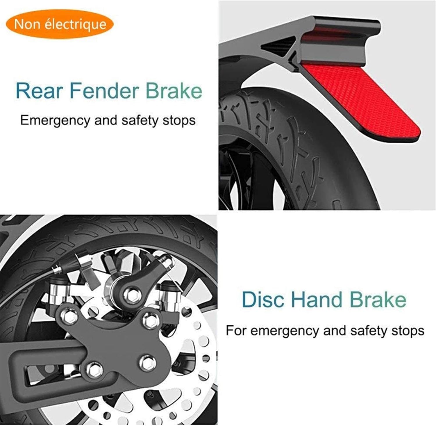 CMMC Adult Kick Scooter with Big Wheels and Disc Handbrake, Quick-Release Folding System - Dual Suspension System Commuter Scooter for Adults and Teens(Non-Electric)- Supports 220lbs