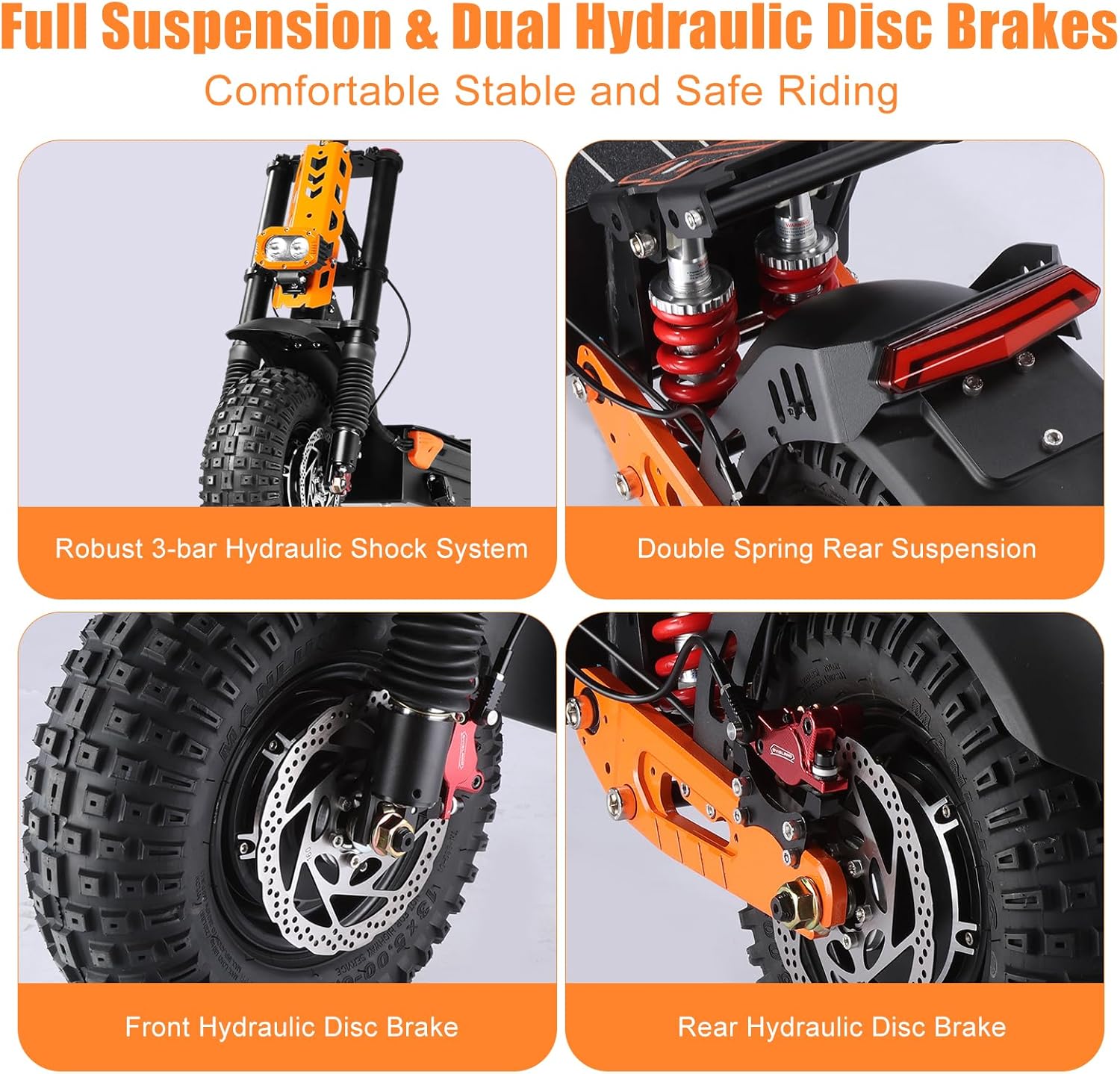 Electric Scooter for Adults 7000W Power Dual Motors Top Speed 55MPH 60V 33Ah Battery 65+ Miles Range 13