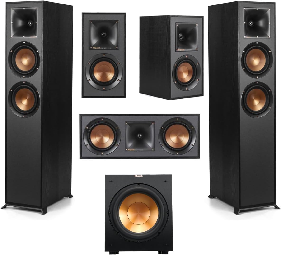 Klipsch Reference 5.1 Home Theater Pack with 2x R-620F Floorstanding Speaker